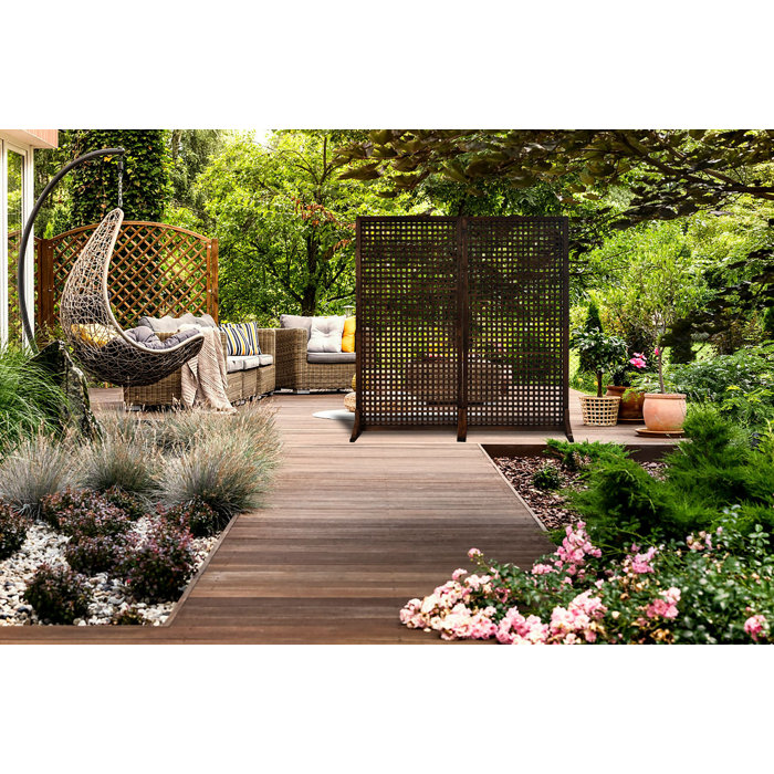 Porpora 36'' W x 72'' H Solid Wood Single Panel Room Divider Wayfair